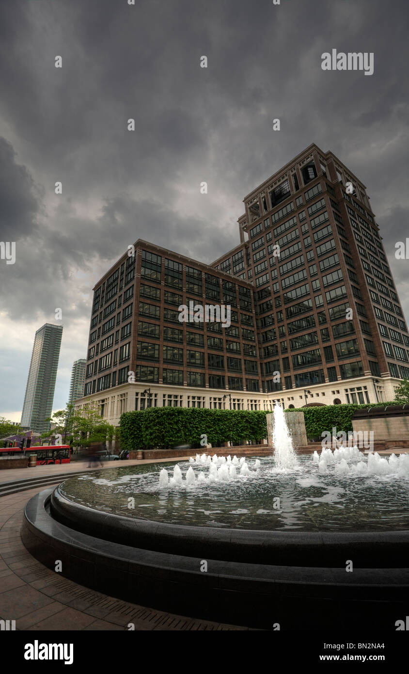 stock image of canary wharf london corporate buildings Stock Photo - Alamy