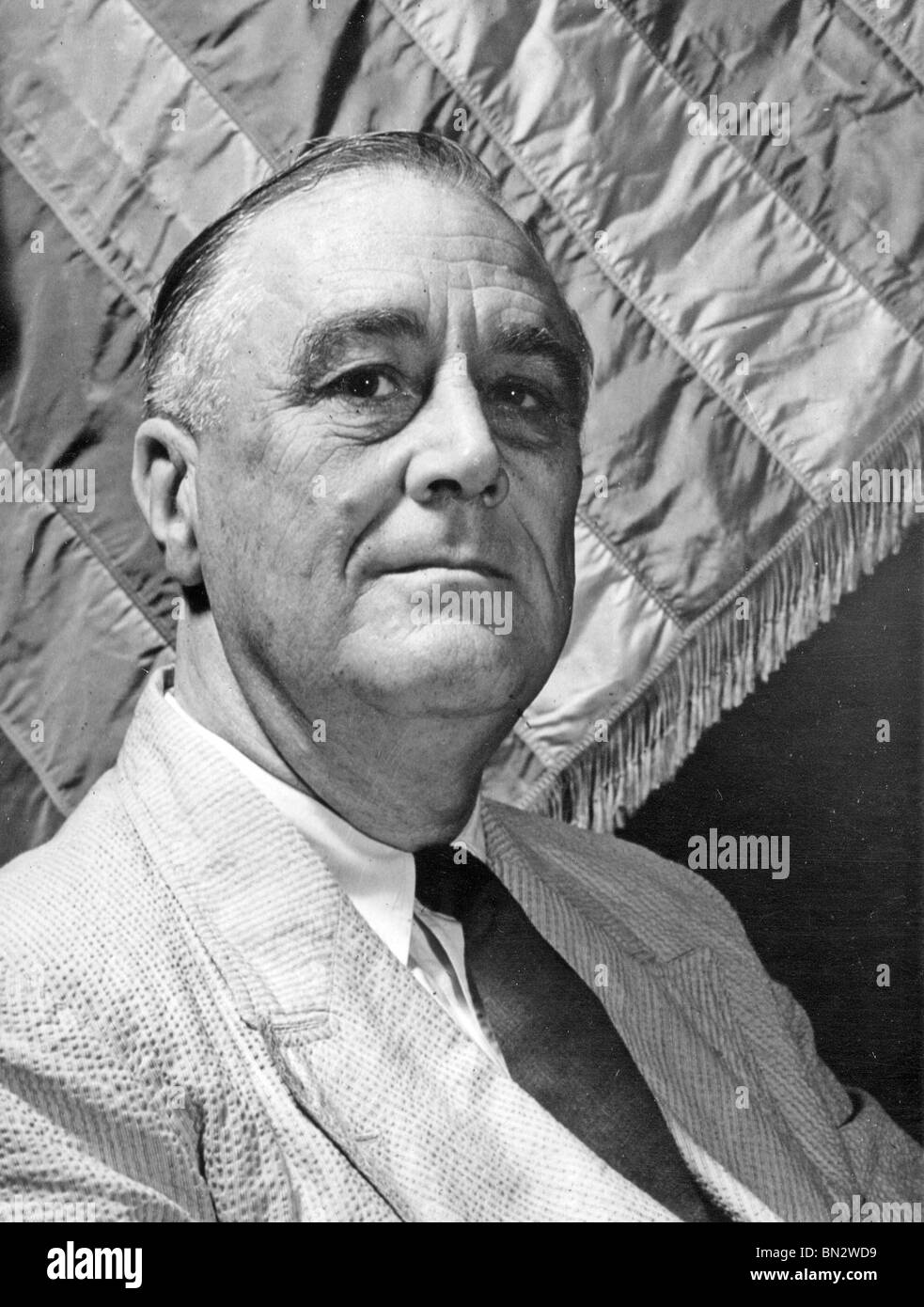 FRANKLIN DELANO ROOSEVELT (1882-1945) US Democratic statesman and 32nd President of the USA Stock Photo