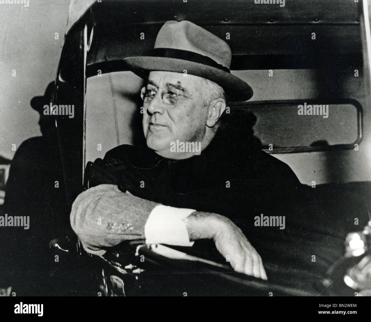 FRANKLIN DELANO ROOSEVELT (1882-1945) US Democratic statesman and 32nd President of the USA Stock Photo