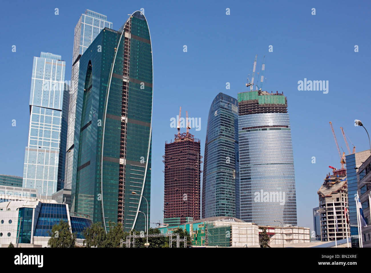 Moscow International Business Center (Moscow-City), Moscow, Russia Stock Photo