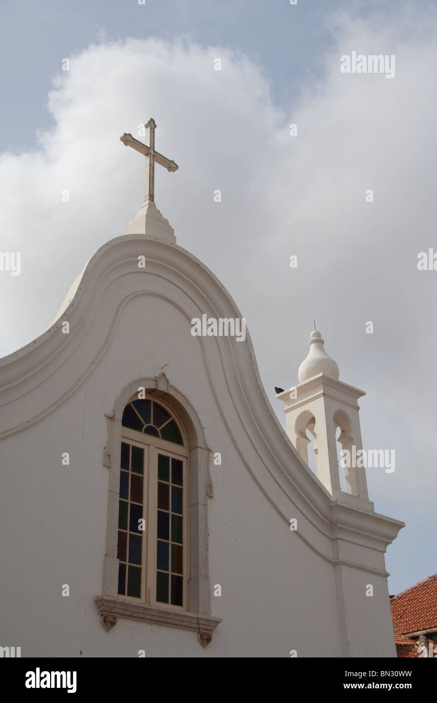 Cape Verde Islands, Sao Vicente, Mindelo (aka Porto Grande). Nossa Senhora de Luz church, the oldest Catholic church. Stock Photo