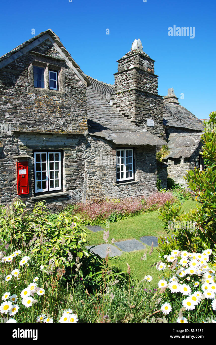 the old post office at tintagel, cornwall, uk Stock Photo