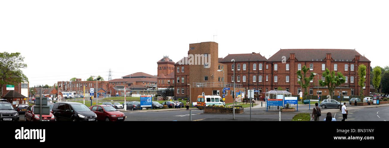 Exterior of Selly Oak NHS Hospital in Birmingham UK. Stock Photo