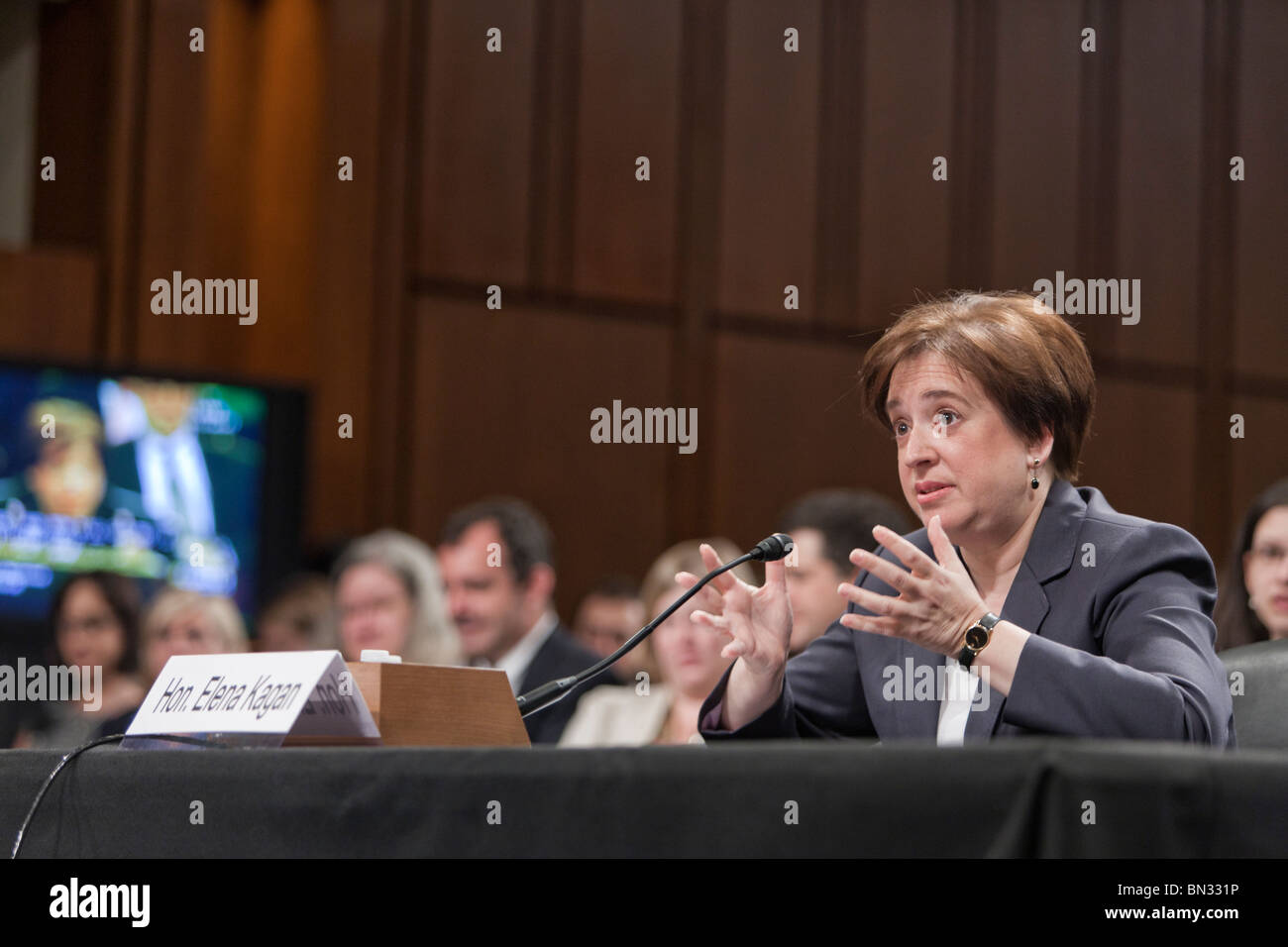 29 June 2010 - Washington, DC - Confirmation hearing of US Supreme Court nominee Elena Kagan Stock Photo