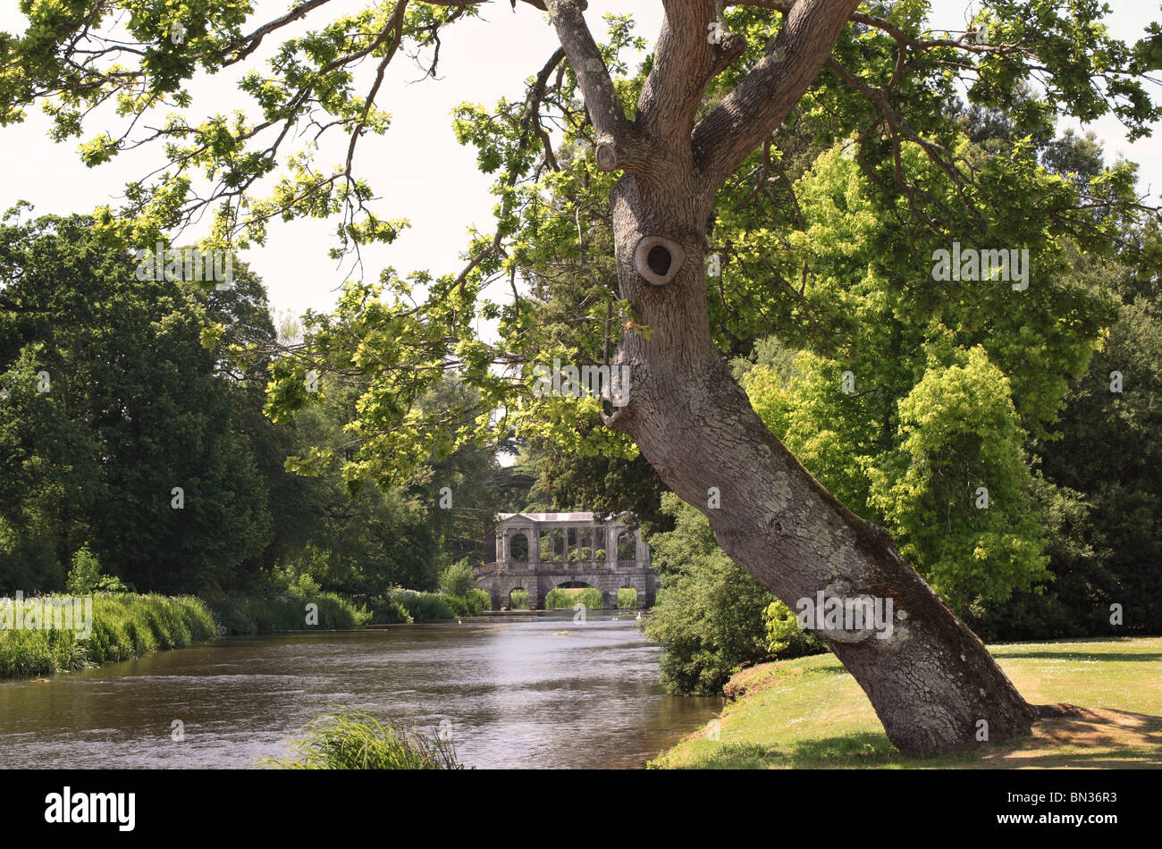 The Palladian bridge at Wilton House, near Salisbury, Wiltshire, England, UK Stock Photo