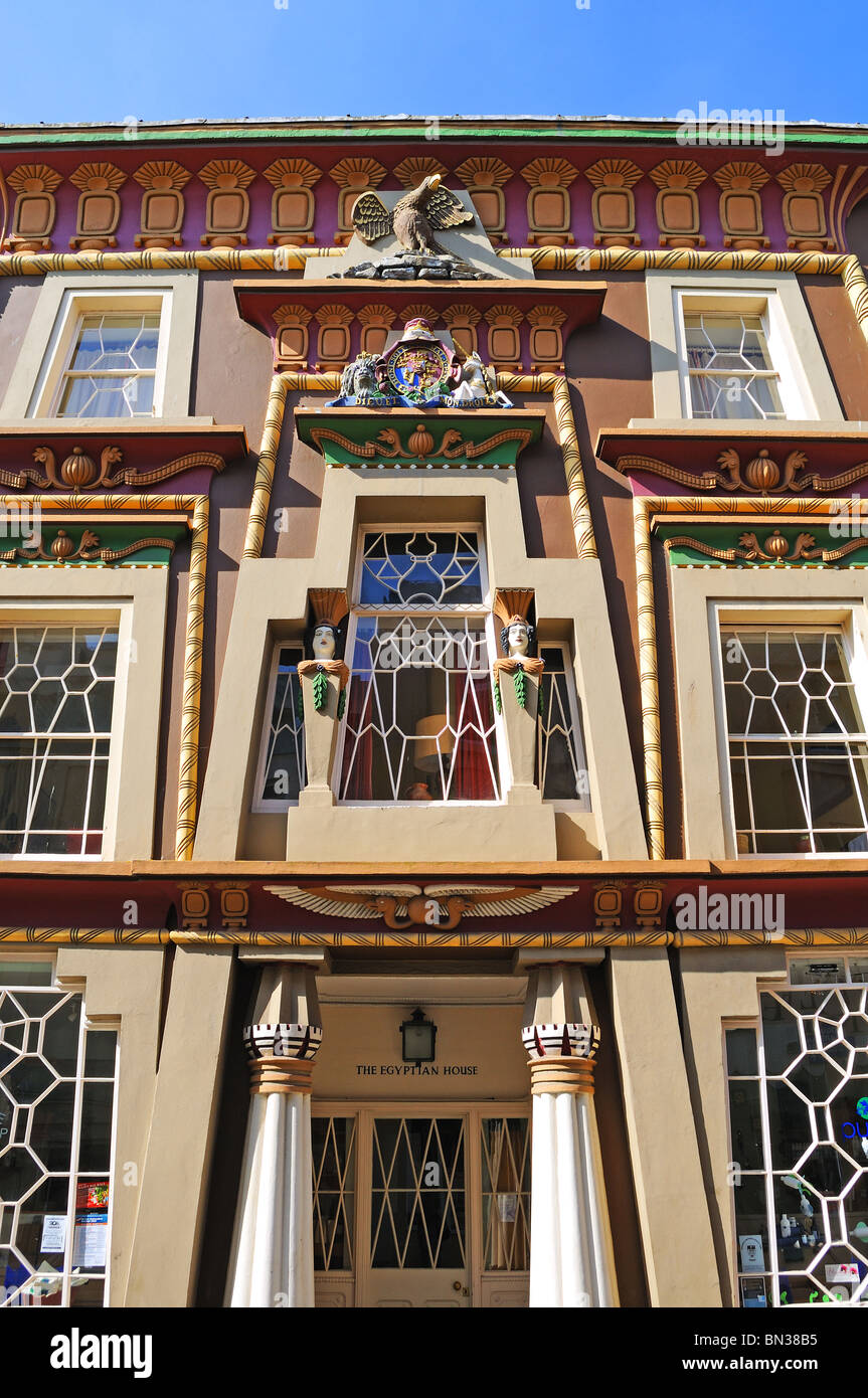 the egyptian house in penzance, cornwall, uk Stock Photo Alamy