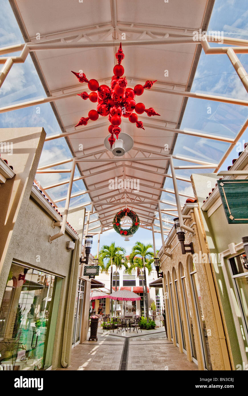 Village on Bay, upscale shopping, restaurants and condos in