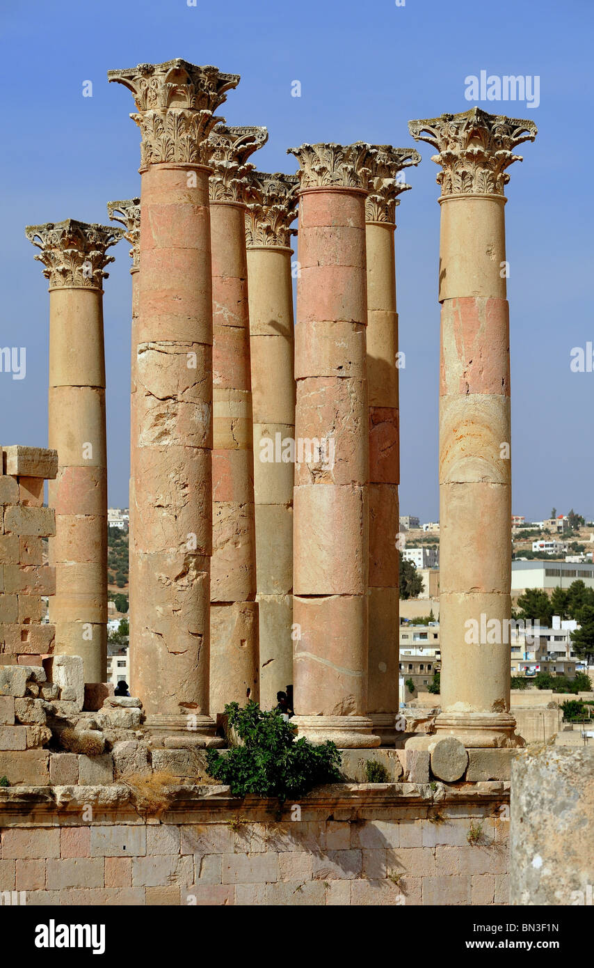 Temple of Artemis, Jerash, Jordan, Asia Stock Photo Alamy
