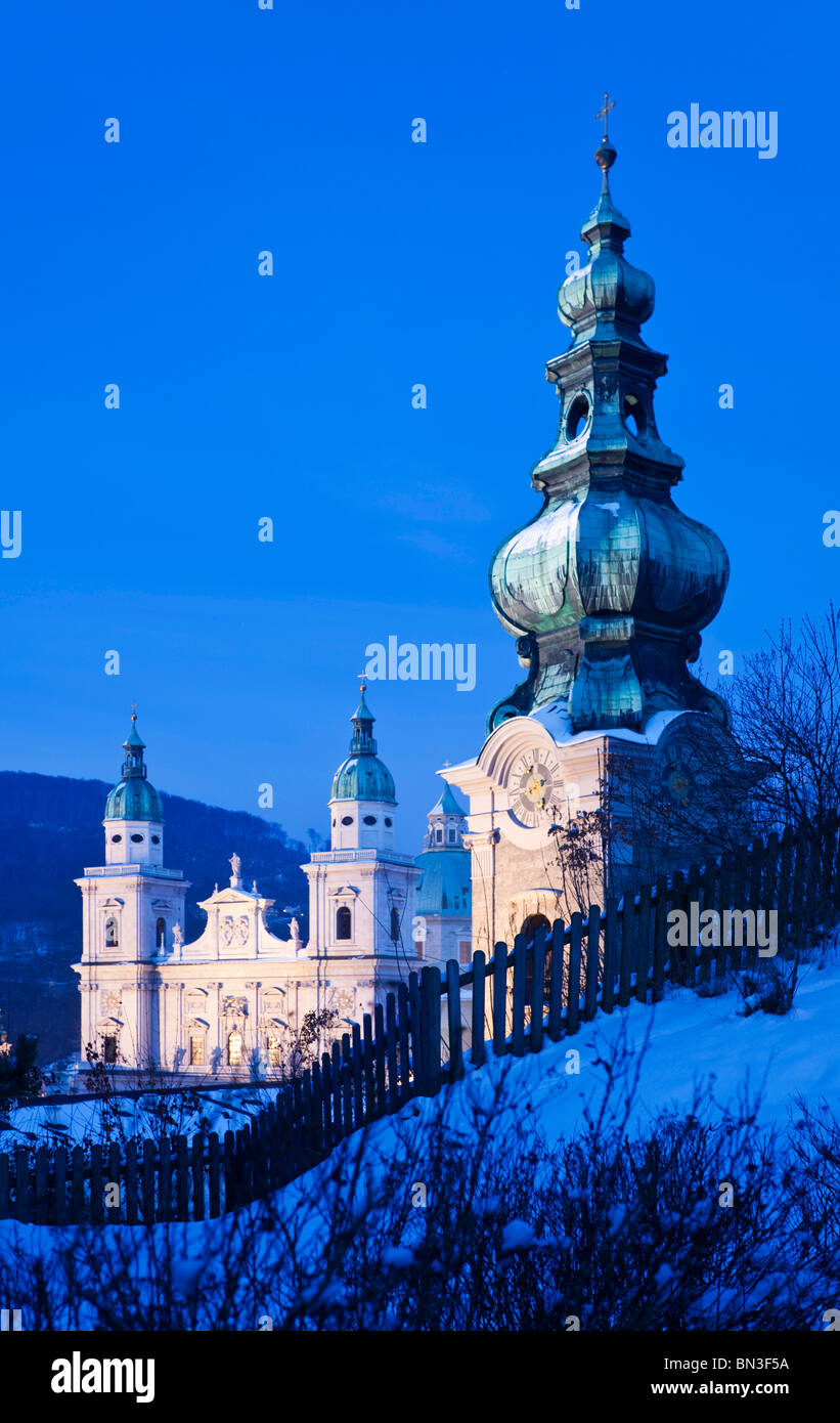St. Peter Abbey (Stift Sankt Peter) and Salzburg Cathedral, Salzburg ...