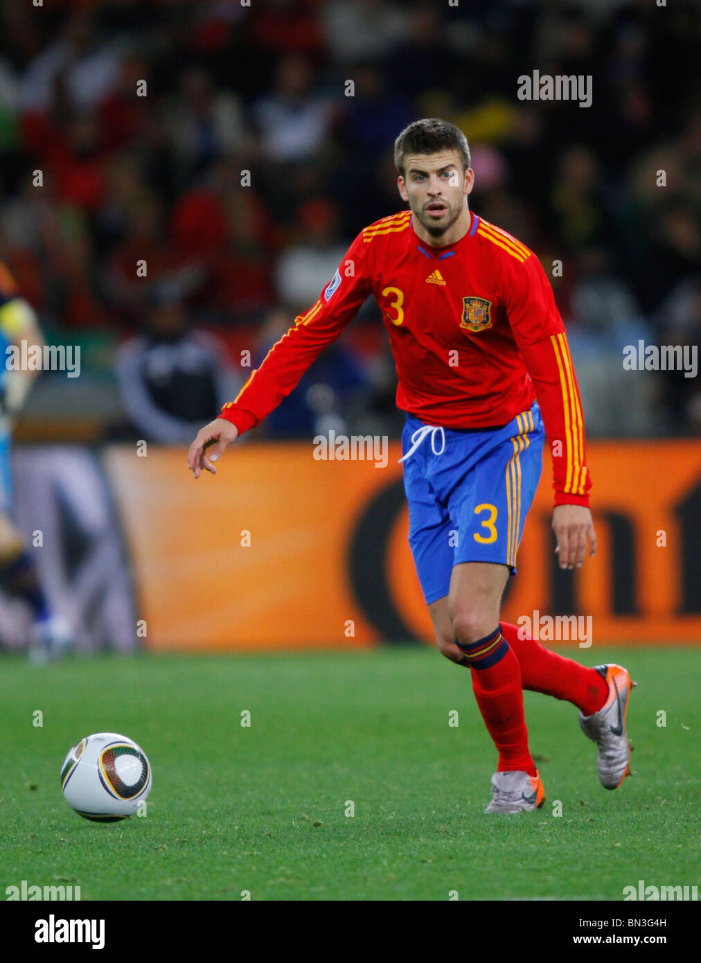 GERARD PIQUE SPAIN V PORTUGAL GREEN POINT STADIUM CAPE TOWN SOUTH ...
