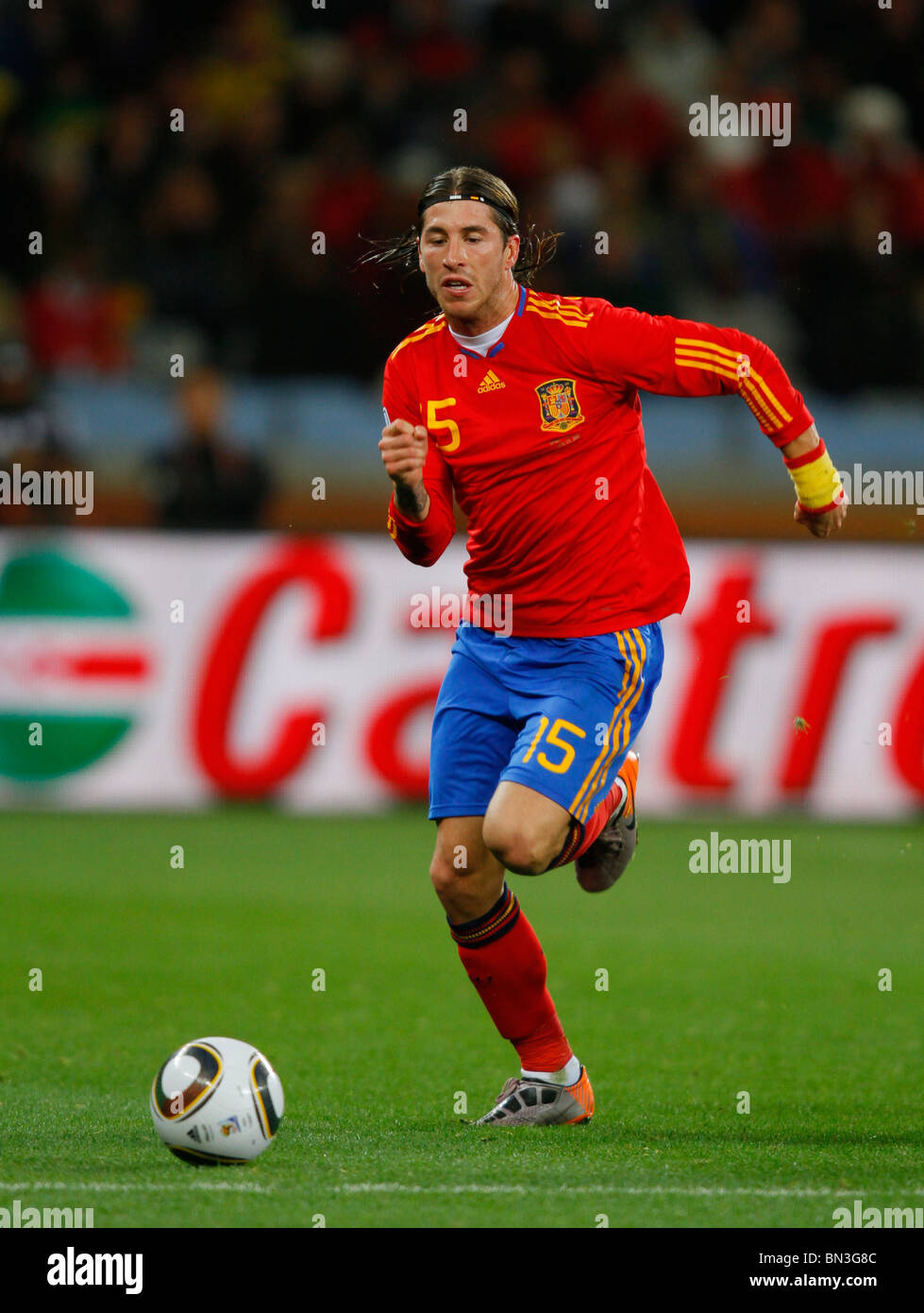 SERGIO RAMOS SPAIN V PORTUGAL GREEN POINT STADIUM CAPE TOWN SOUTH