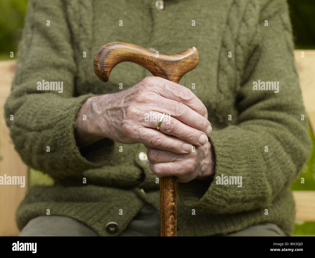 Hands On Cane Stock Photos & Hands On Cane Stock Images Alamy