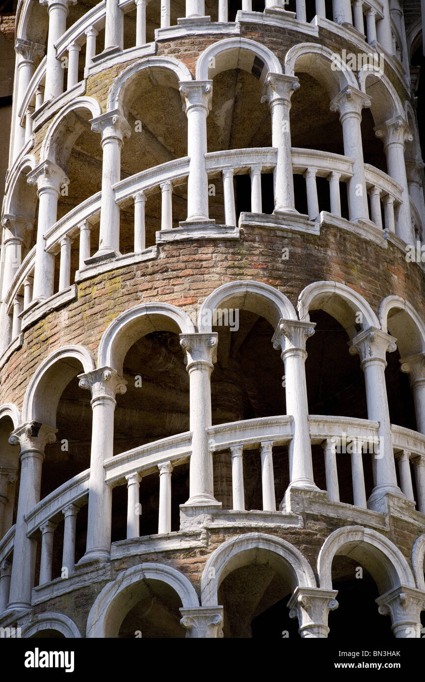 Spiral staircase of the Palazzo Contarini del Bovolo, Venice, Italy