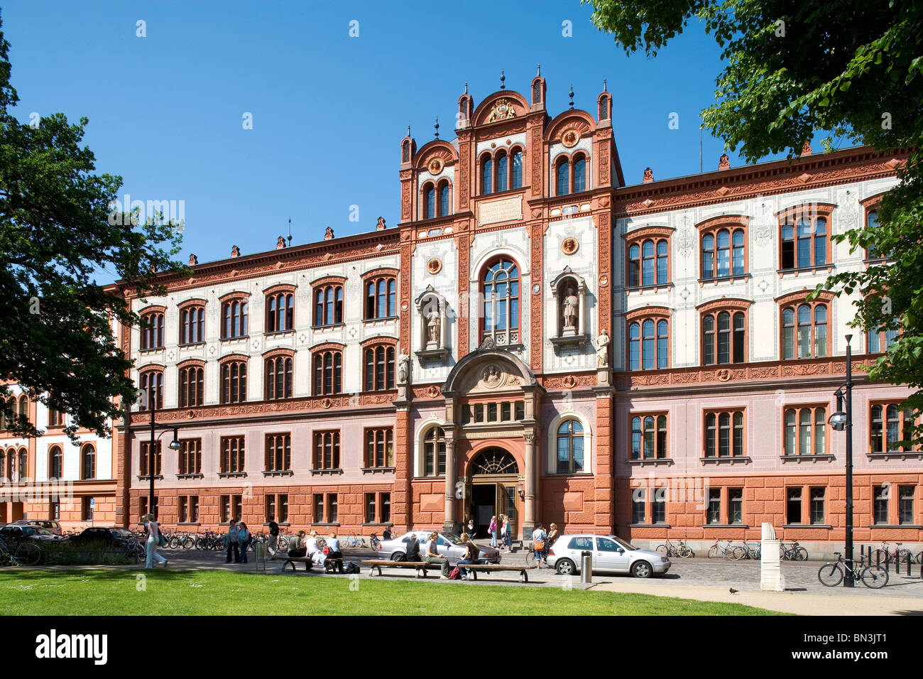 University building, Rostock, Germany Stock Photo - Alamy