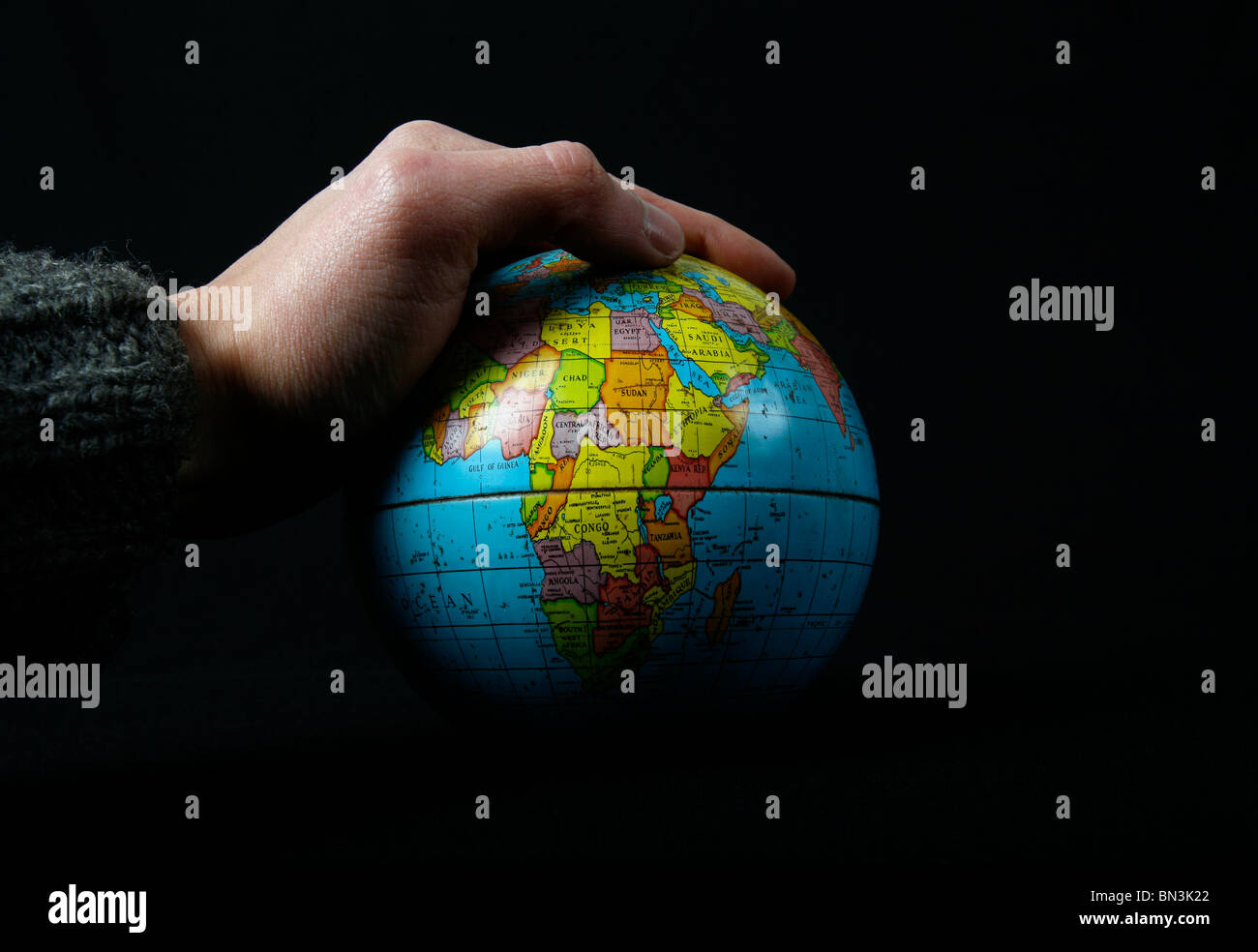 Word globe Stock Photo