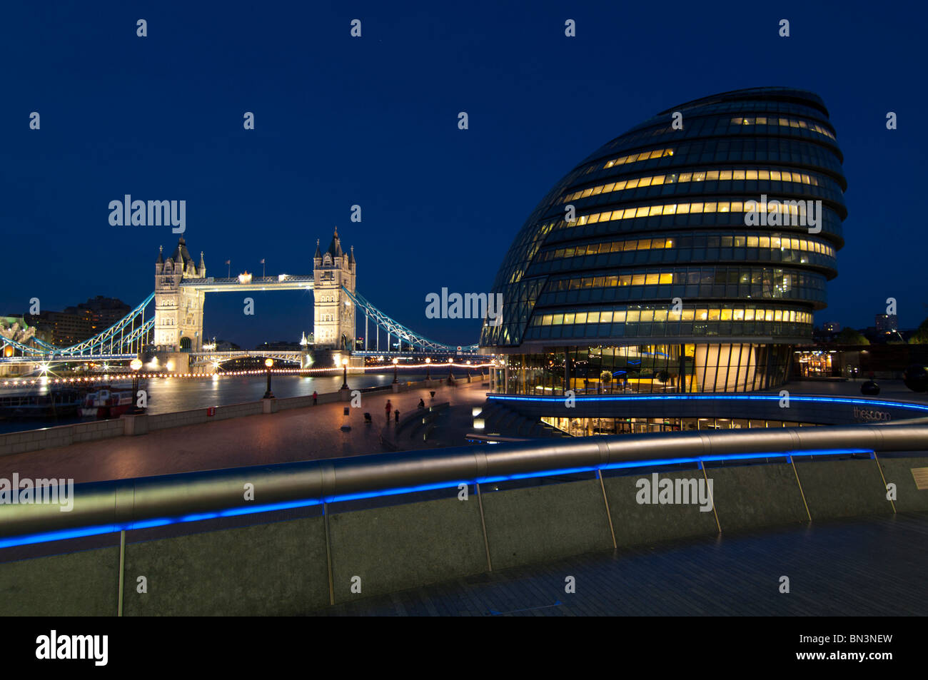 Tower Bridge and City Hall, London, England, UK, Europe Stock Photo