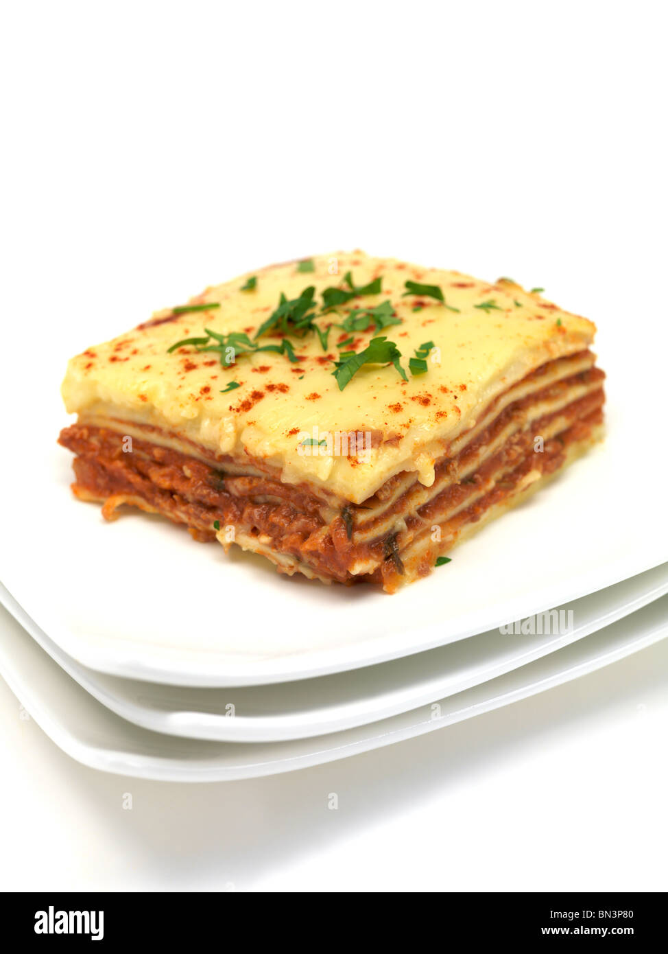 Fresh Lasagna Stock Photo