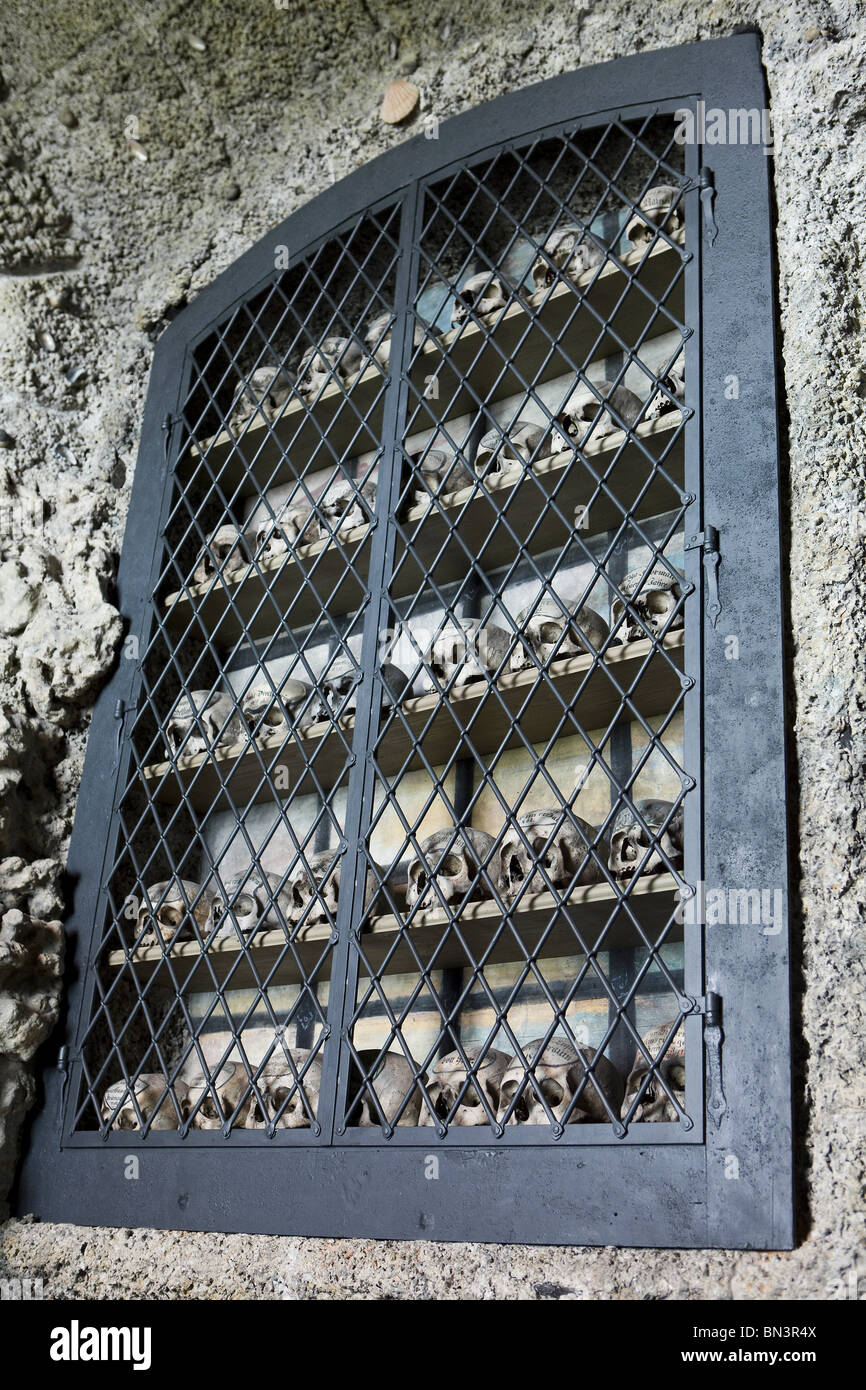 Mortal remains, Abbey Saint Alto, Altomuenster, Upper Bavaria, Bavaria, Germany, Europe Stock Photo