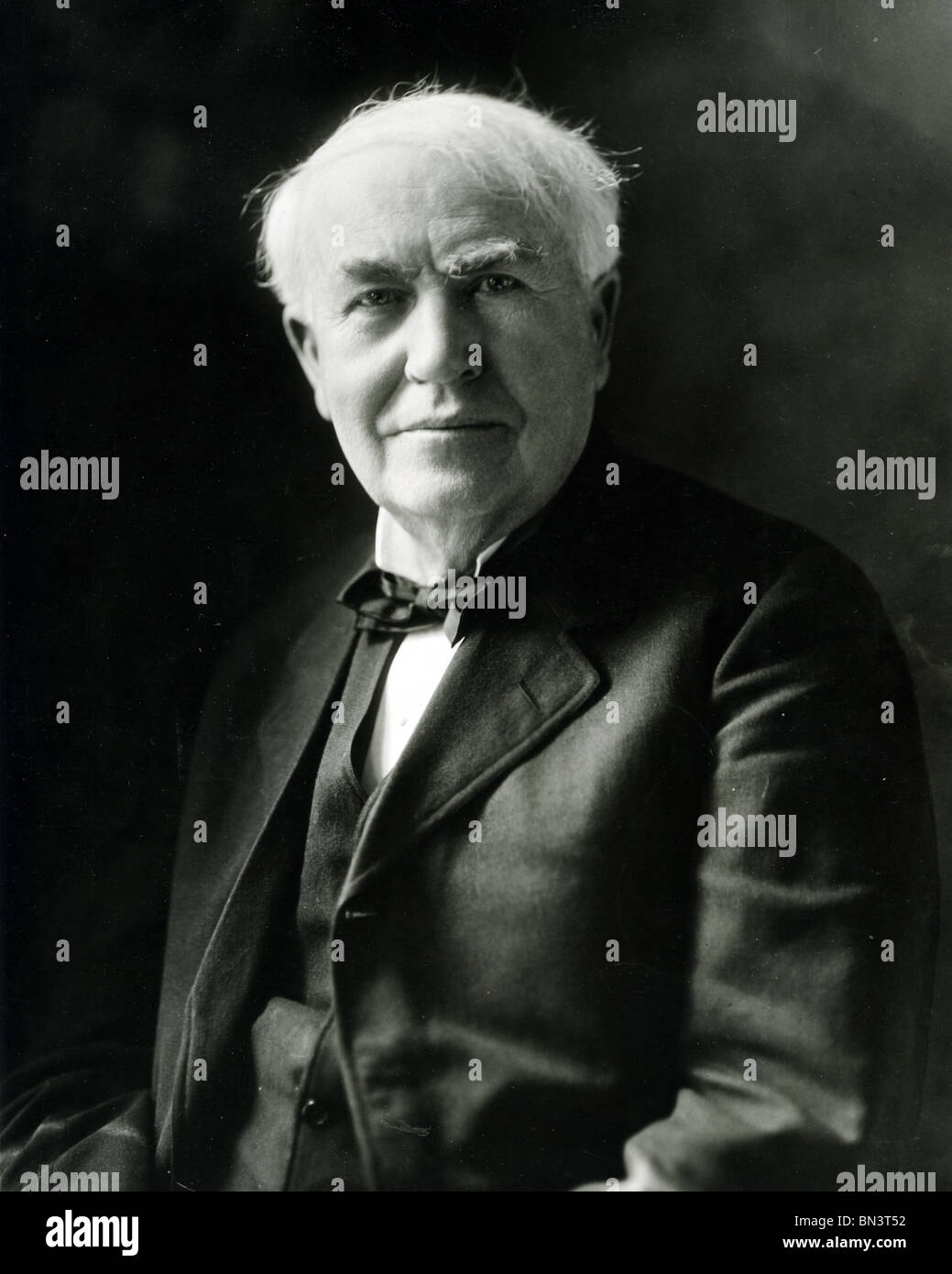 THOMAS  ALVA  EDISON (1847-1931) US inventor and physicist Stock Photo