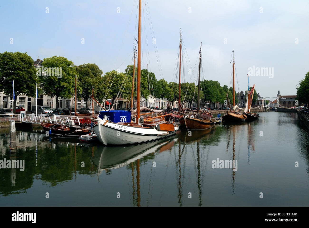 Sailboats at harbor Stock Photo - Alamy