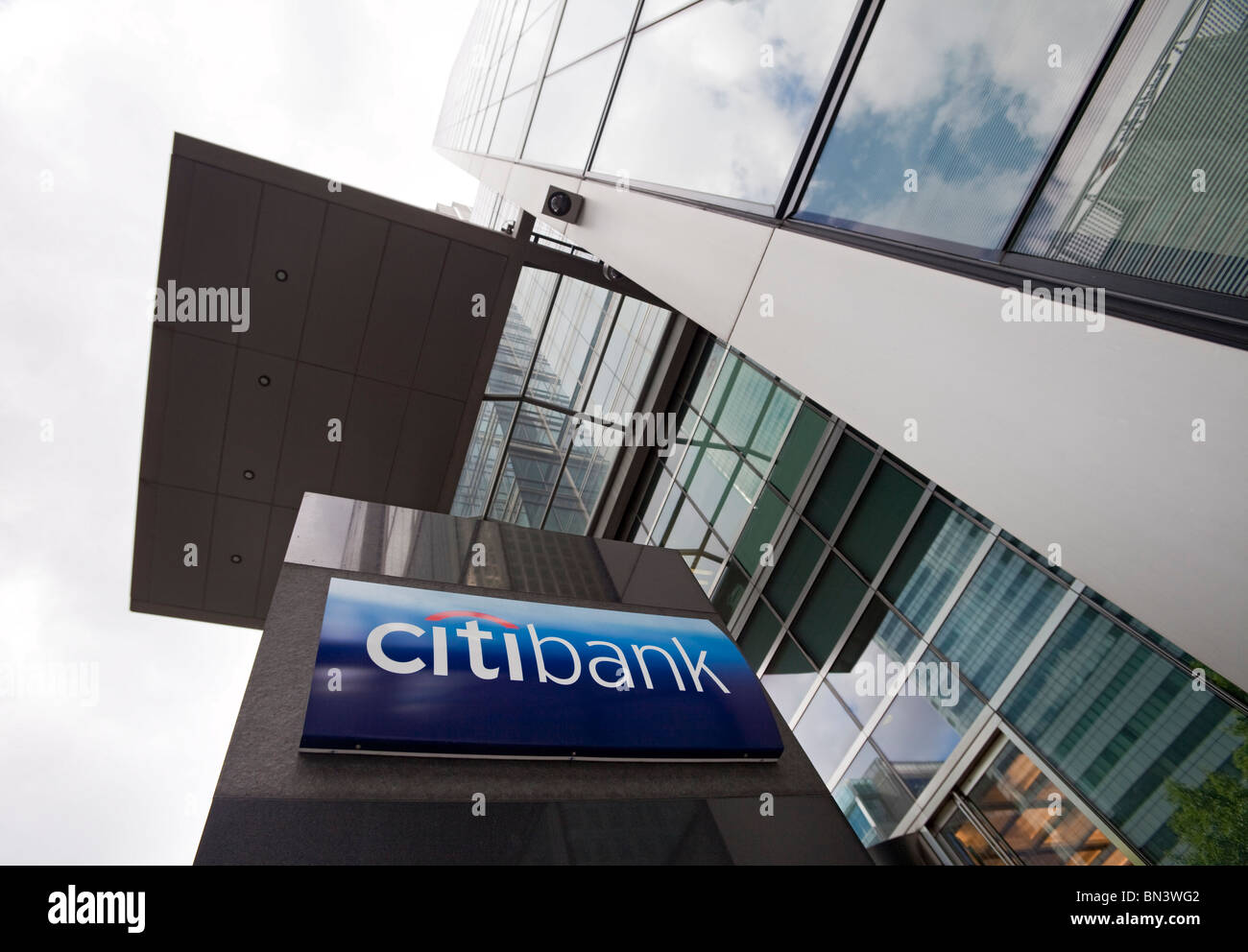 The head office of the citibank in Canary Wharf, Docklands, the new