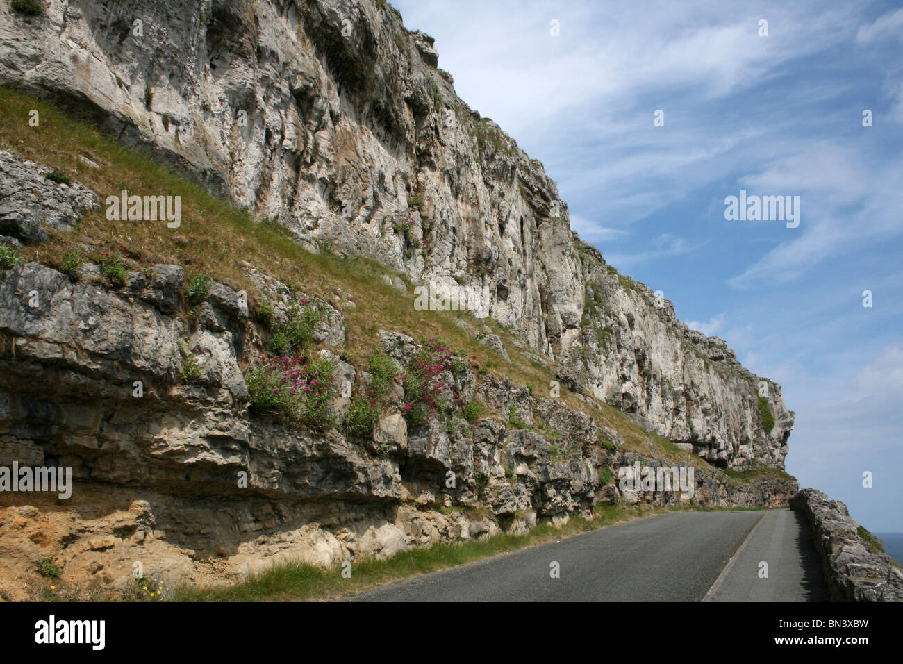 Marine Drive Toll Road Running Around The Headland Of The Great Orme