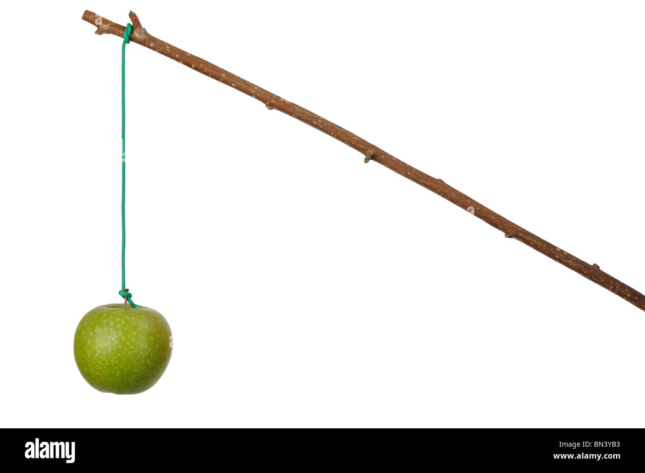 Apple and Stick Stock Photo
