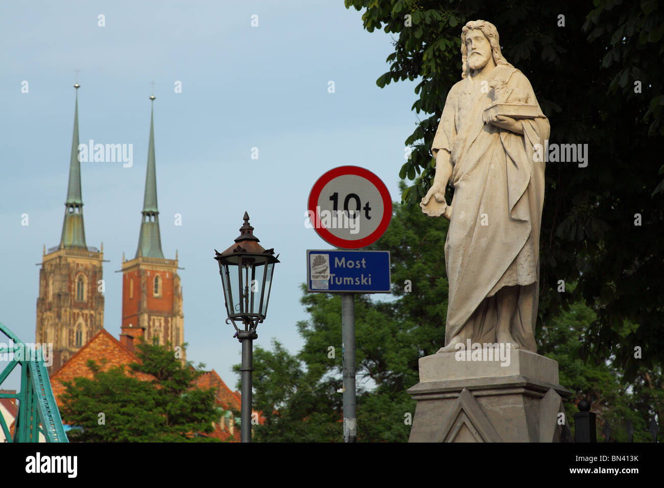 Wroclaw Saint John gothic Cathedral Ostrow Tumski Poland Stock Photo ...