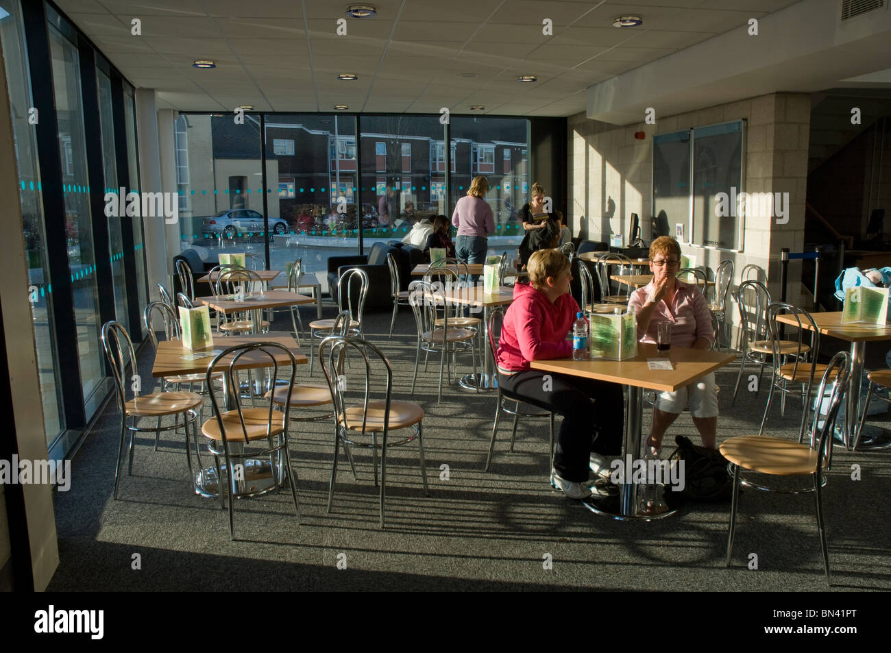 Cafe and restaurant, Haverfordwest Sports Centre, Pembrokeshire, Wales