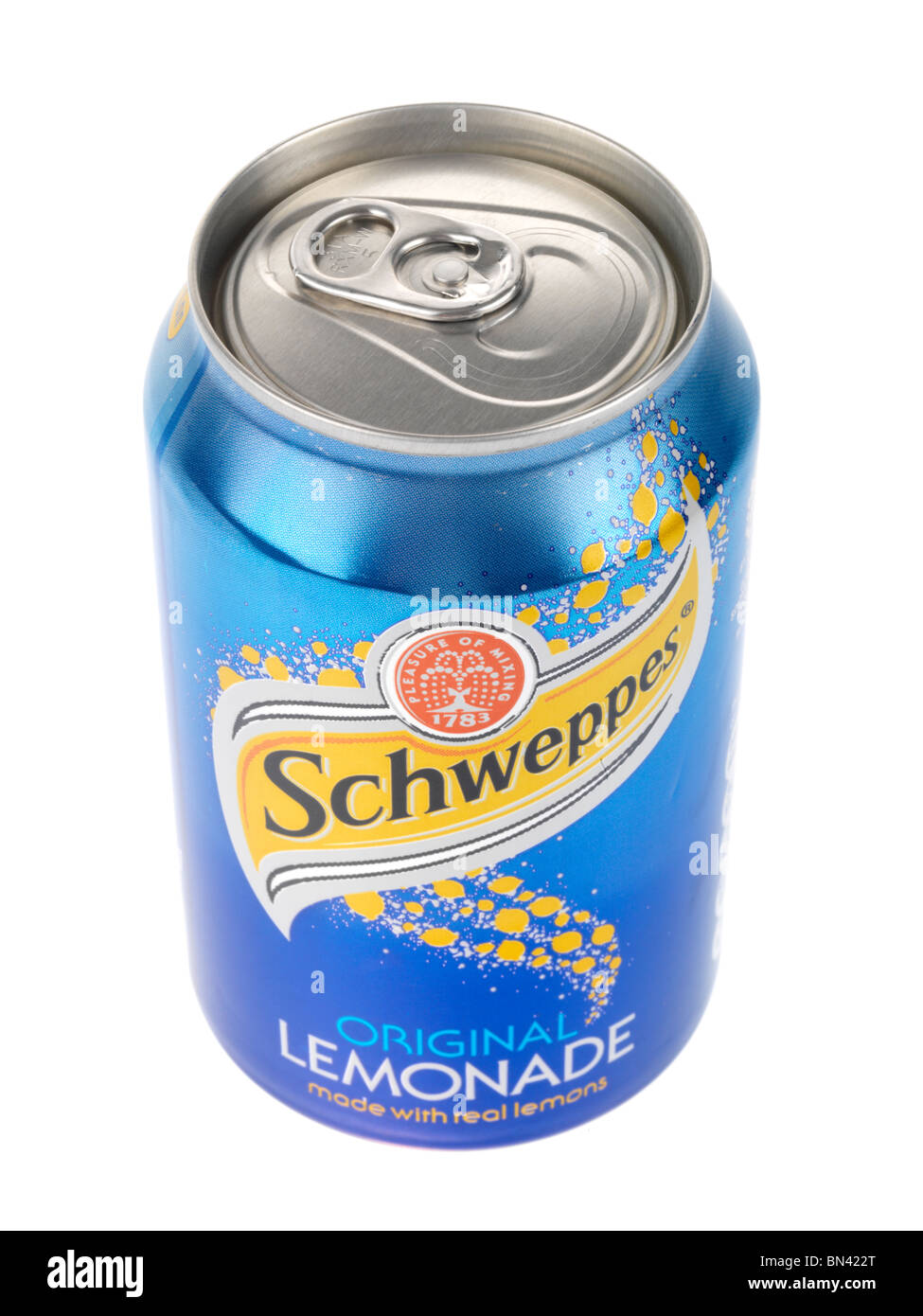 Can of Lemonade Stock Photo Alamy