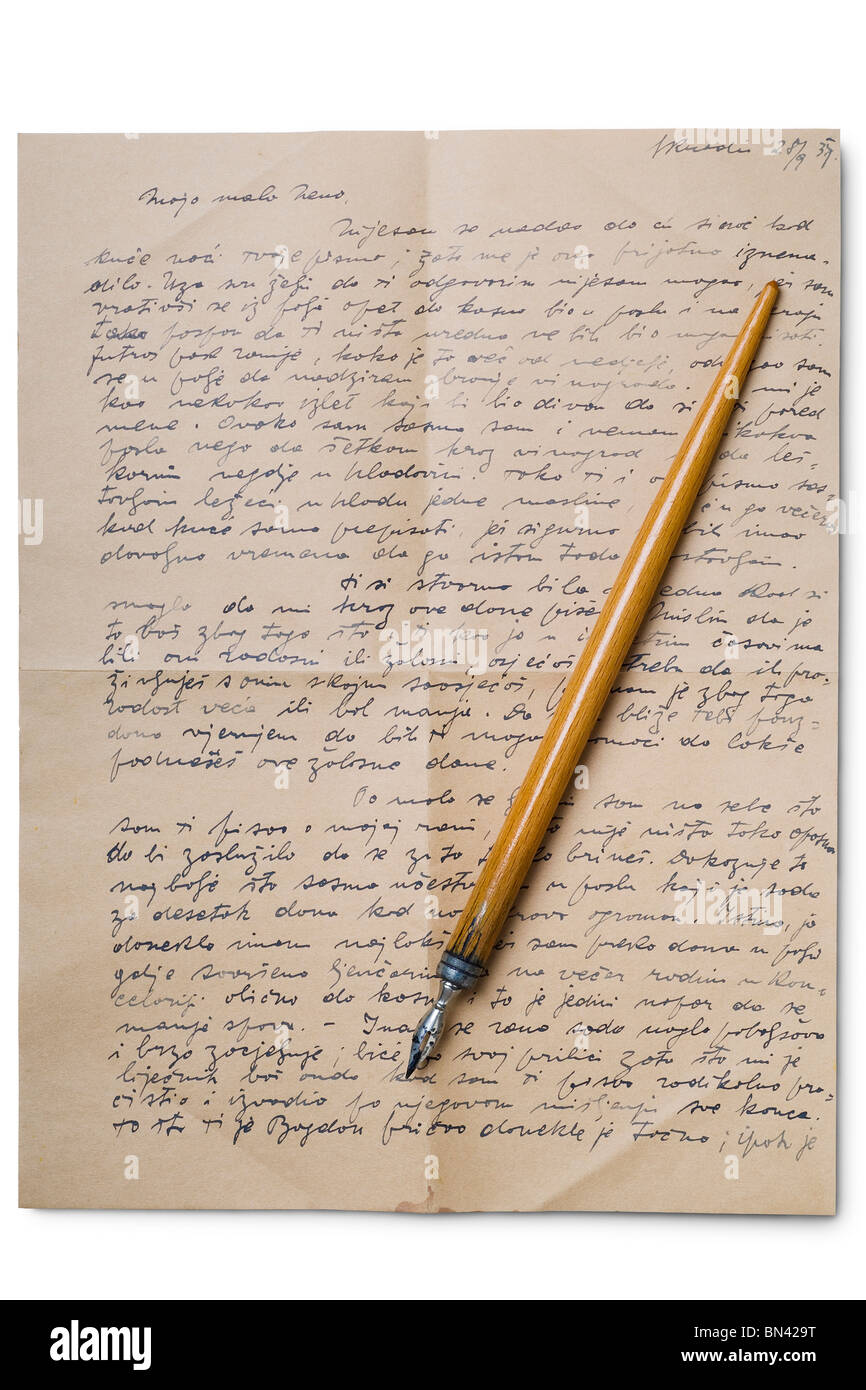 Old letter handwritten hi-res stock photography and images - Page 16 - Alamy