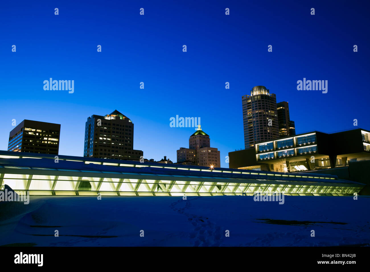 Downtown Milwaukee, Wisconsin. Stock Photo