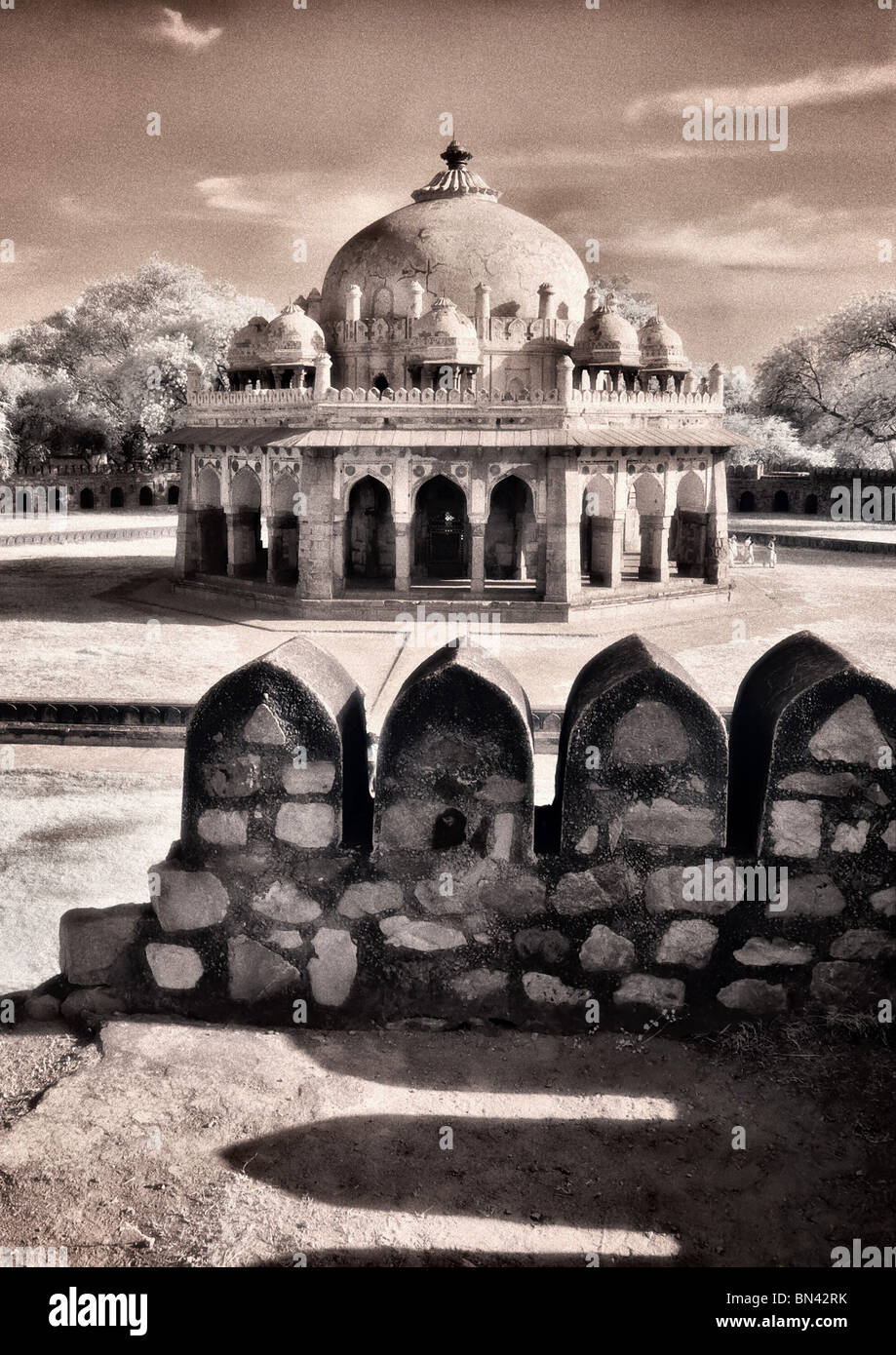 Tomb of  Isa Khan Stock Photo