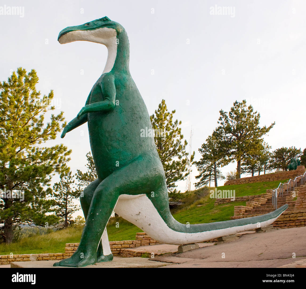Dinosaur park in rapid city south dakota features a variety of big