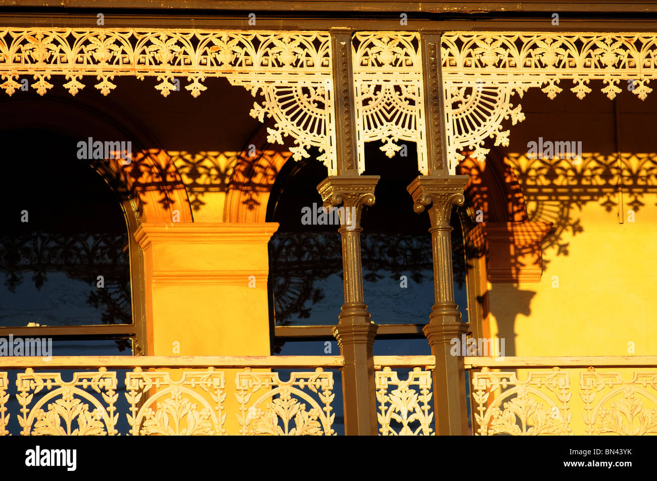 cast iron lacework, Victorian house in Elsternwick, Melbourne, Victoria