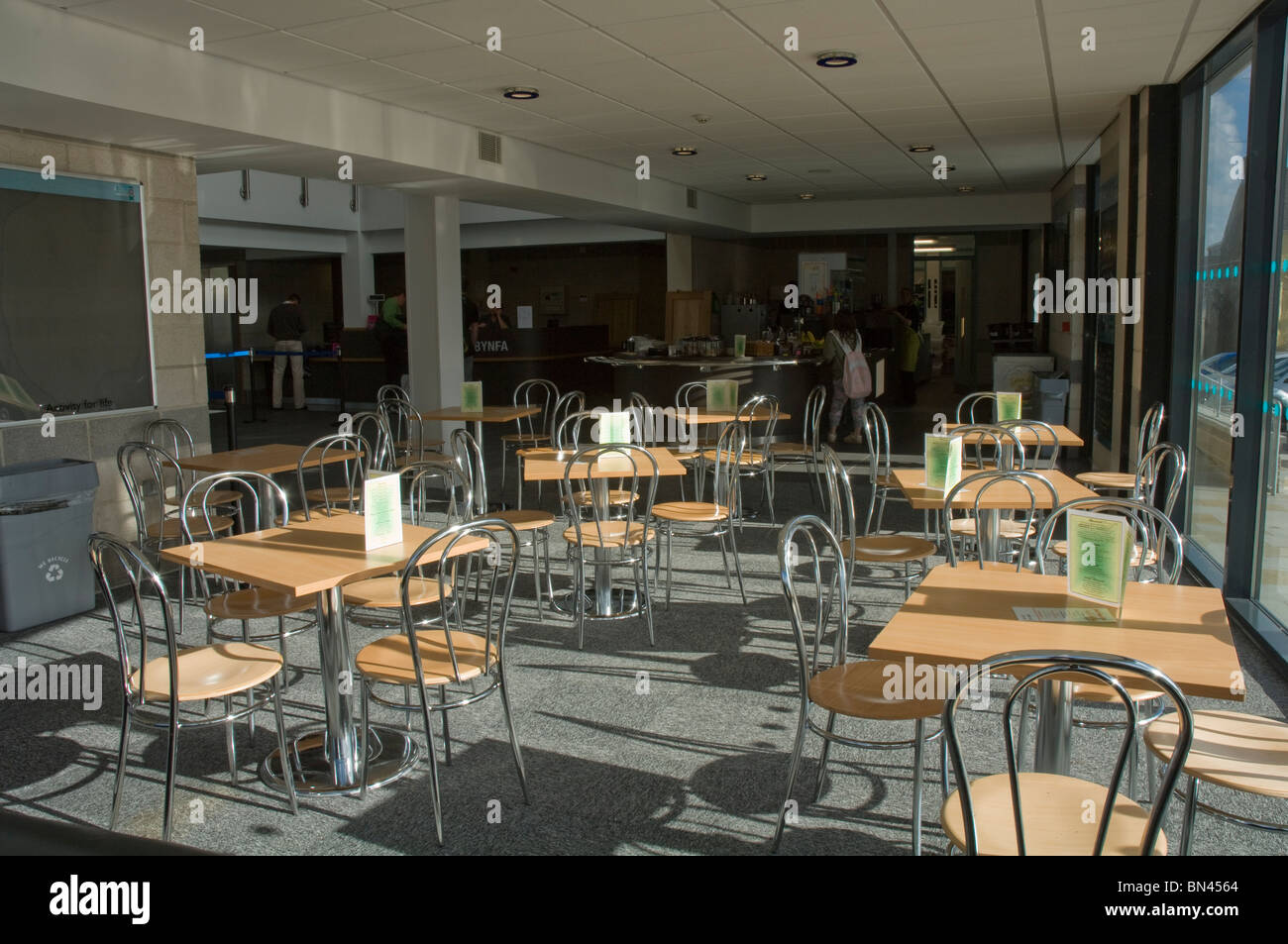 Cafe and restaurant, Haverfordwest Sports Centre, Pembrokeshire, Wales