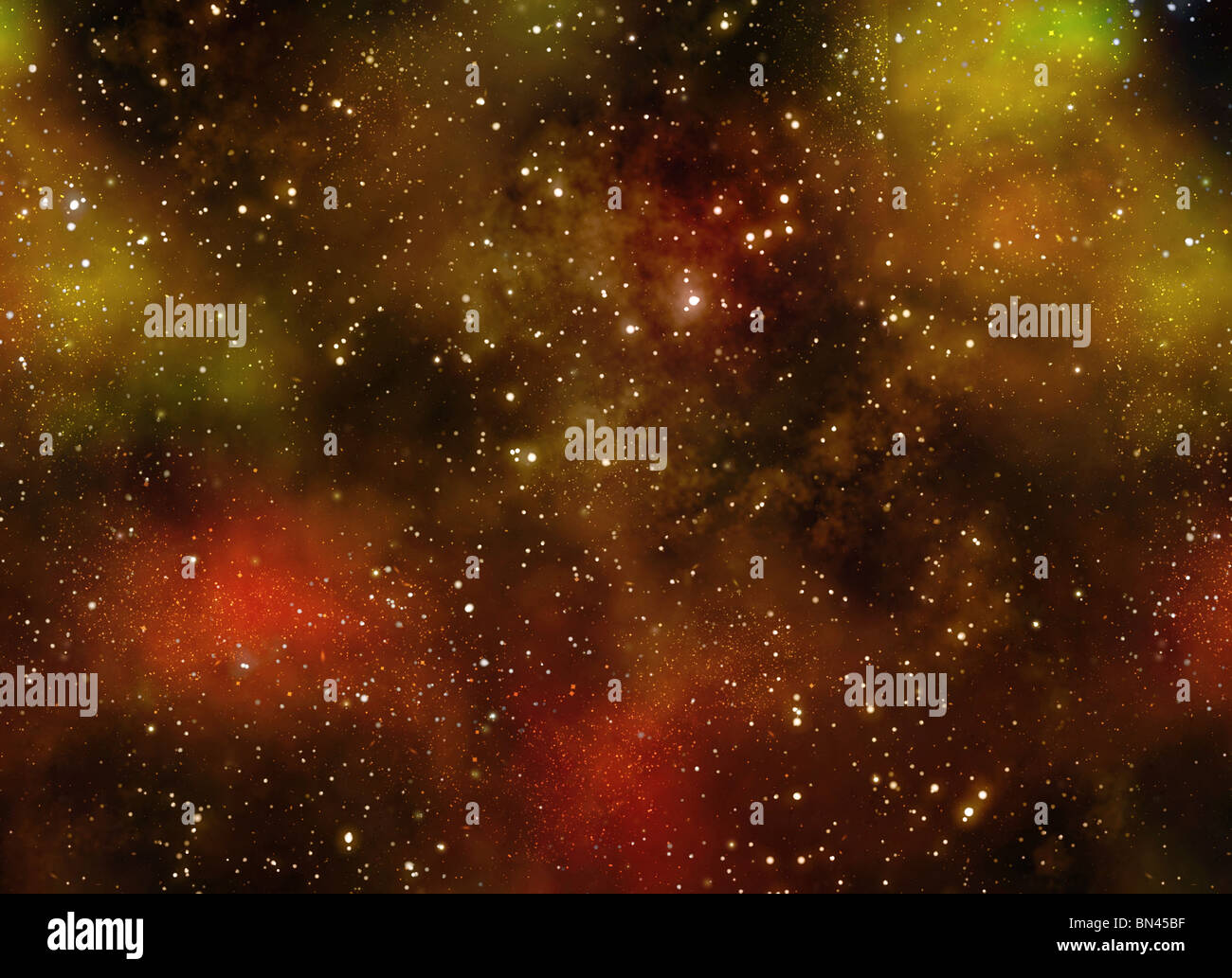 deep outer space background with stars and nebula Stock Photo