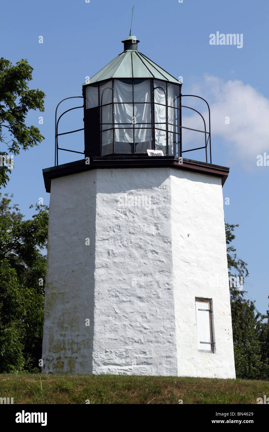 Stony Point Lighthouse on the grounds of the Stony Point Battlefield