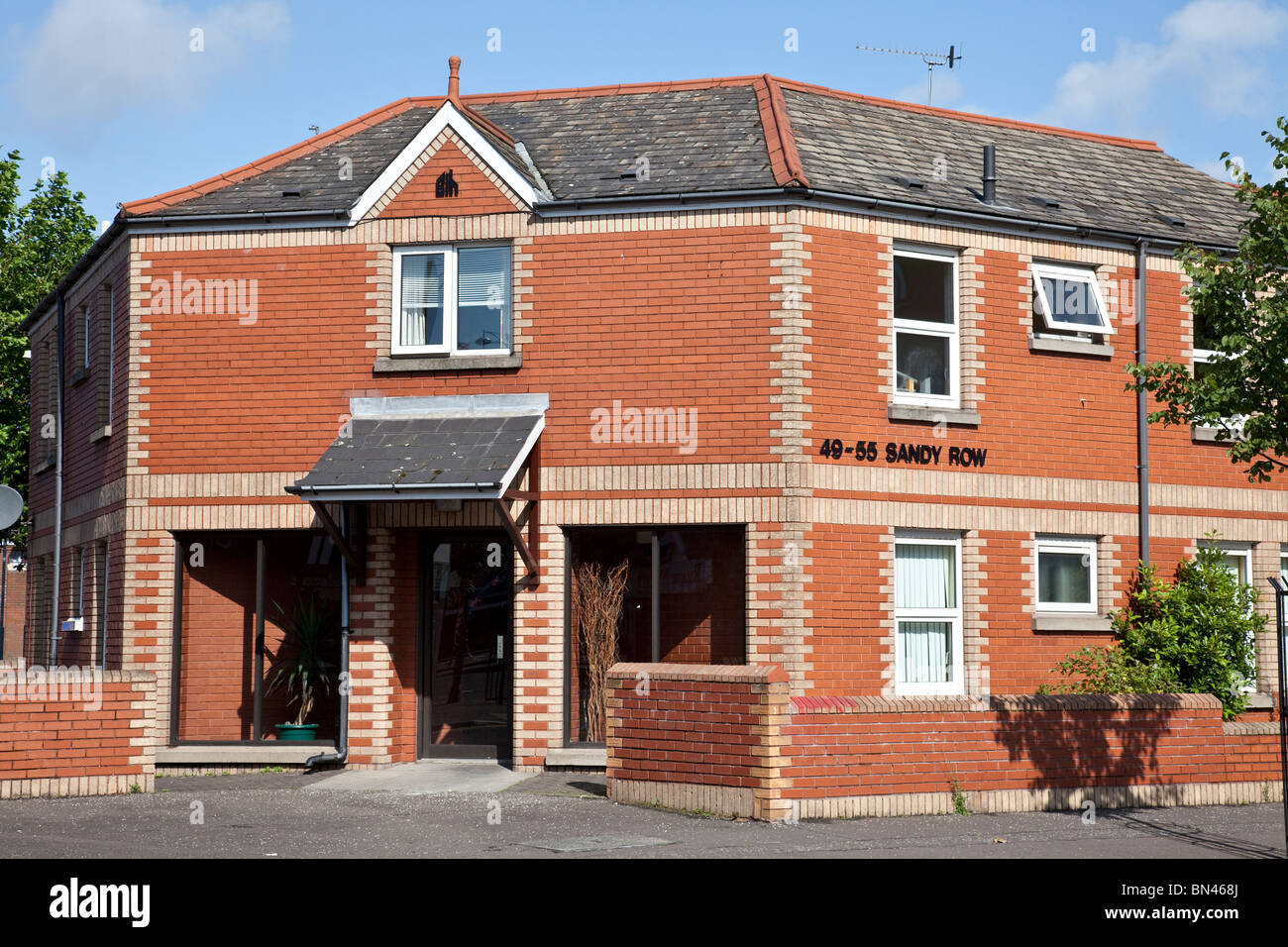 21st century housing in the Sandy Row area of South Belfast Stock Photo