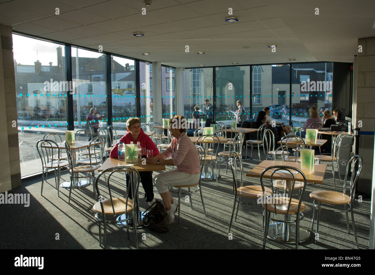 Cafe and restaurant, Haverfordwest Sports Centre, Pembrokeshire, Wales