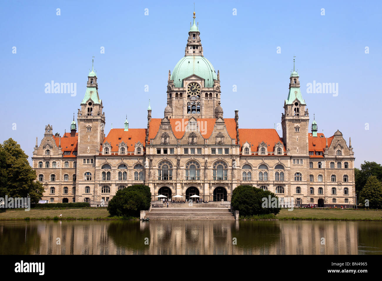 Neues Rathaus, Hannover, Lower Saxony, Germany Stock Photo