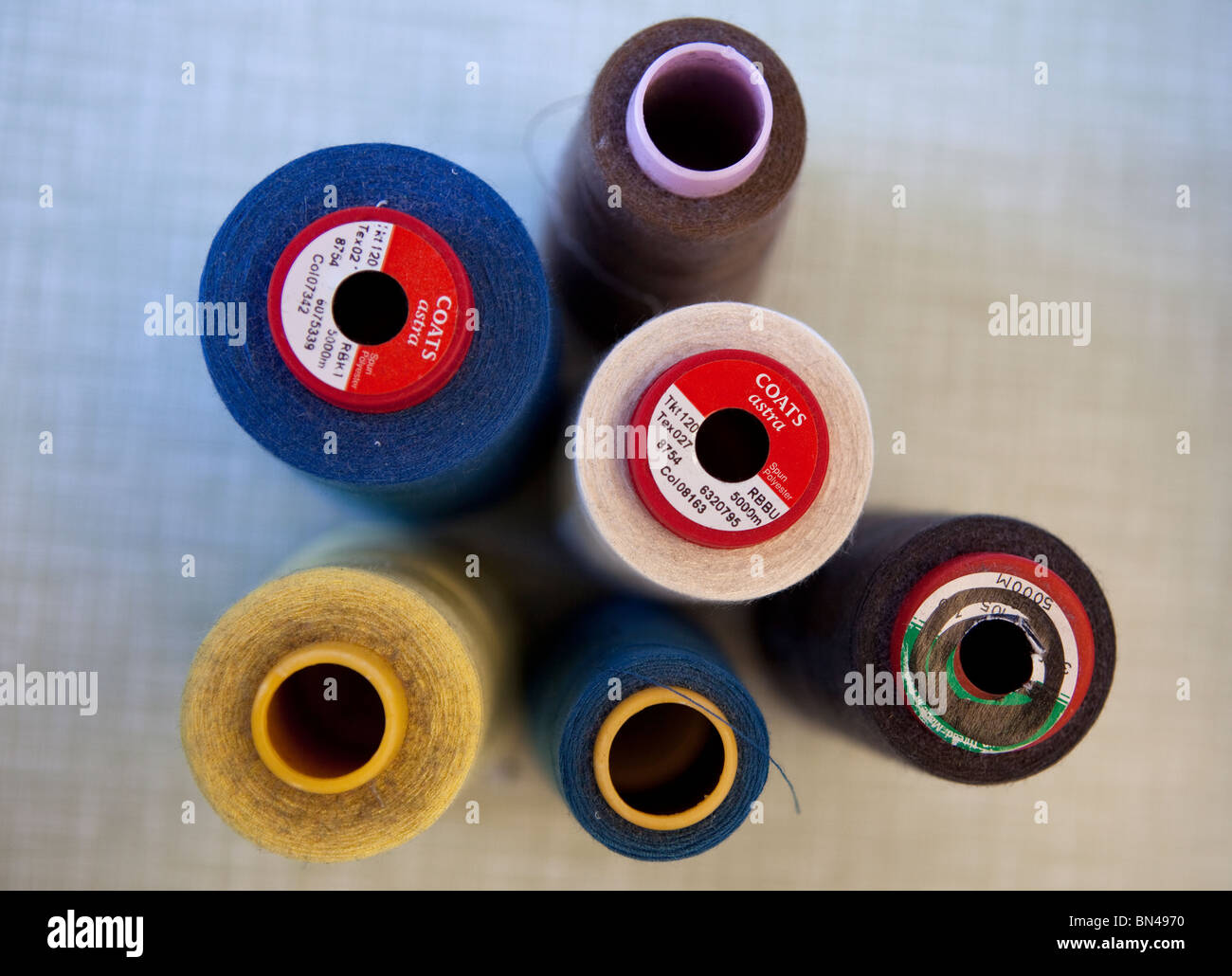 Cotton Reels Stock Photo - Alamy