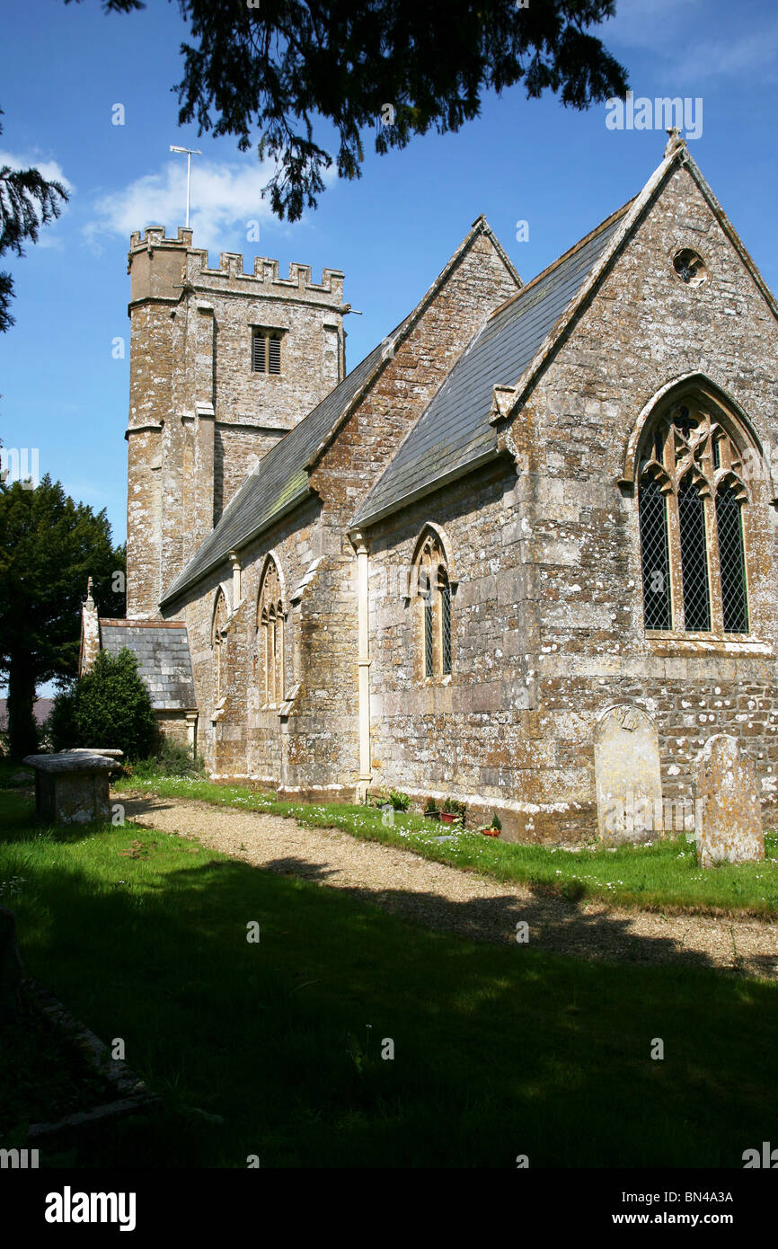 St Michael's Church in the picturesque West Dorset village of Askerswell Stock Photo
