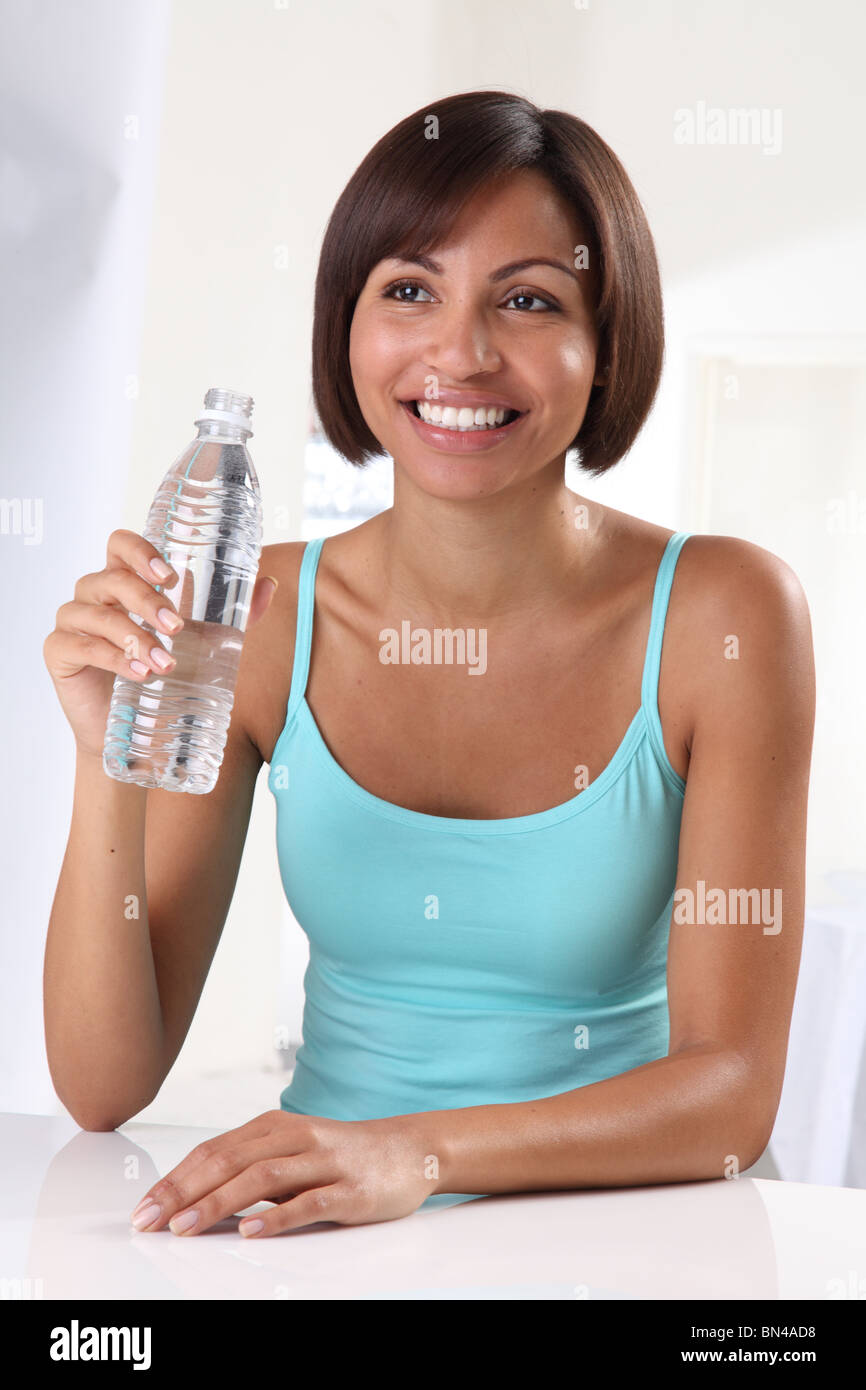 Volvic Natural Mineral Water Stock Photo - Alamy