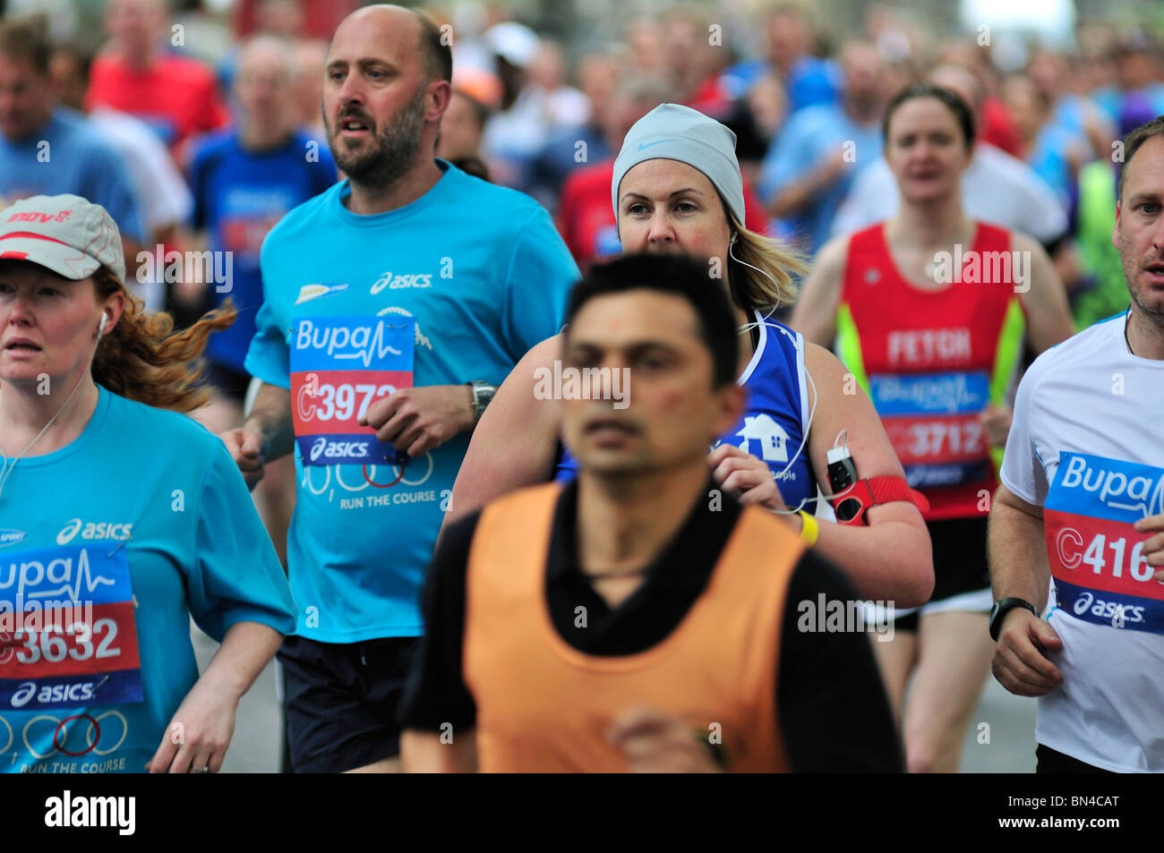 Mass participation running event, London, United Kingdom Stock Photo