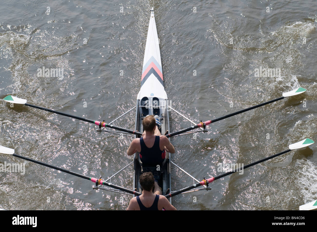 Rowing On The Thames At Hammersmith, London, United Kingdom Stock Photo ...