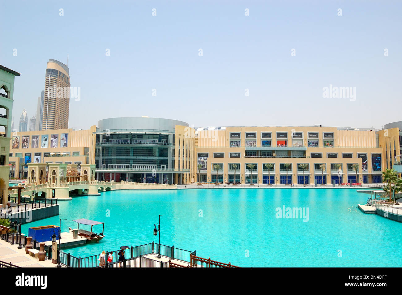 Dubai Mall shopping and entertainment center in Dubai Downtown, UAE Stock Photo