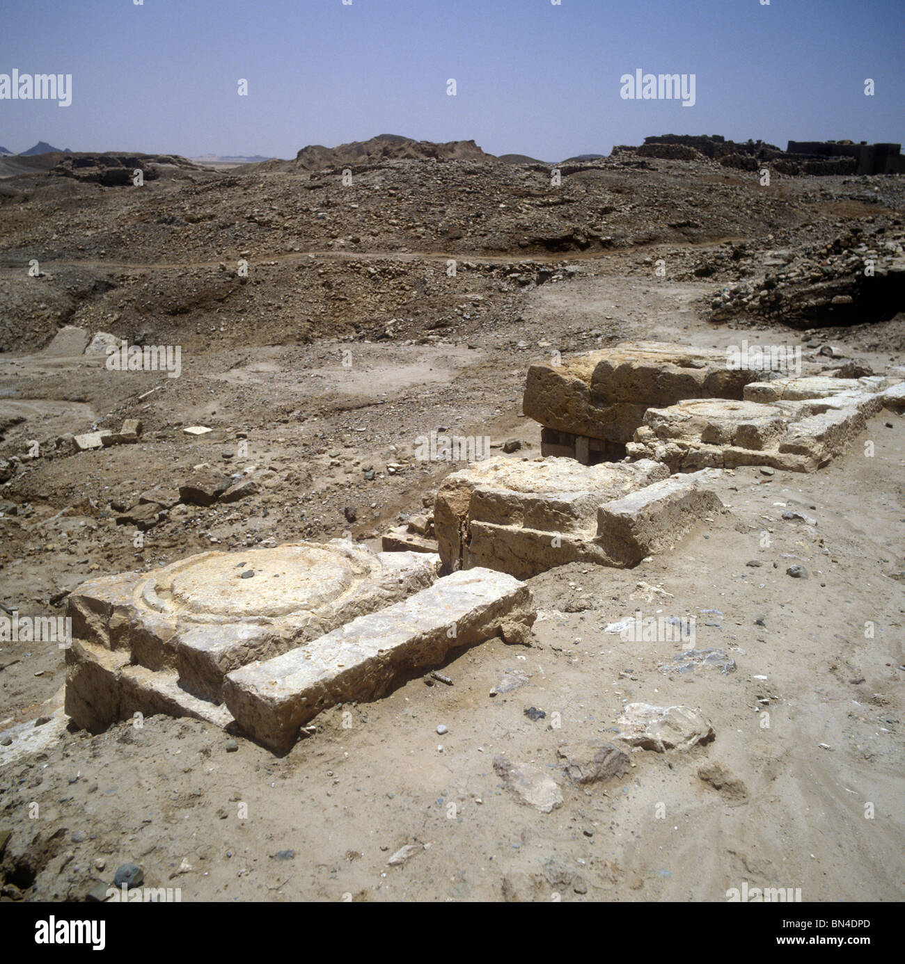 Ruins of Shabwa Yemen Stock Photo
