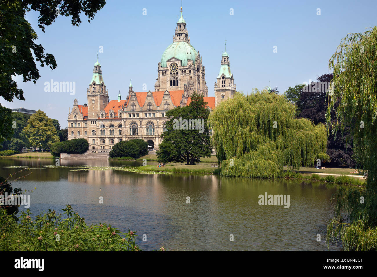 Neues Rathaus, Hannover, Lower Saxony, Germany Stock Photo