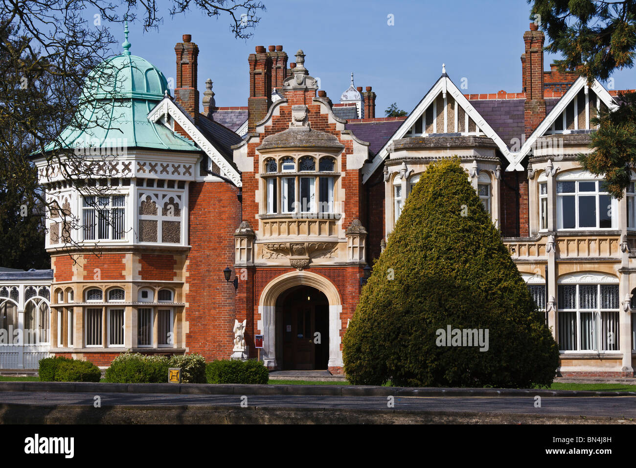 Bletchley Park in Milton Keynes, home of the World War II code breakers. Stock Photo